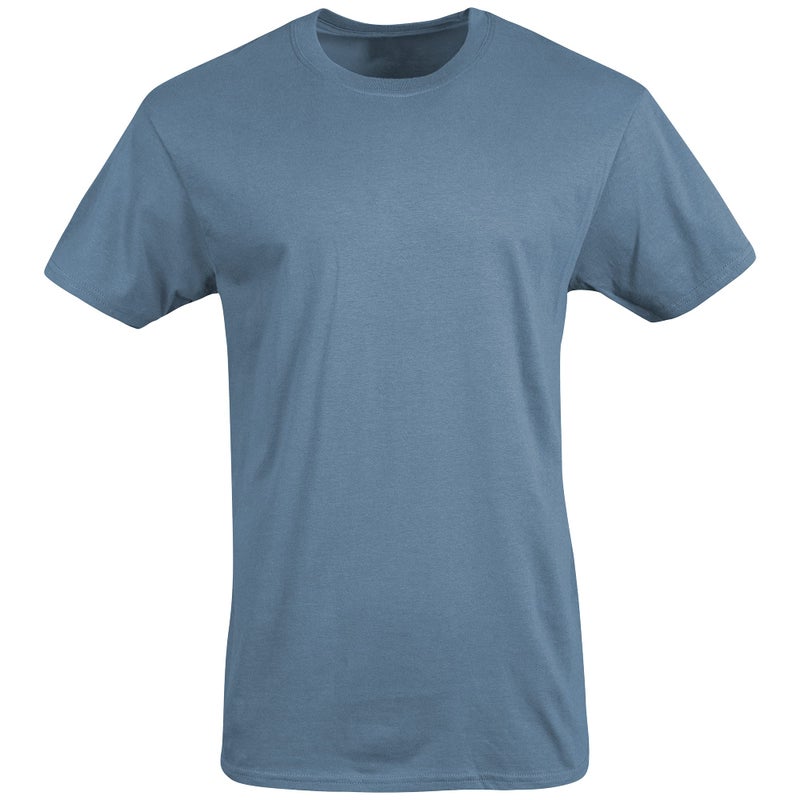 Gildan Men's Crew T-Shirts, Multipack, Style G1100, Navy/Heather Navy/Indigo Blue (5-Pack), Medium - Image 5