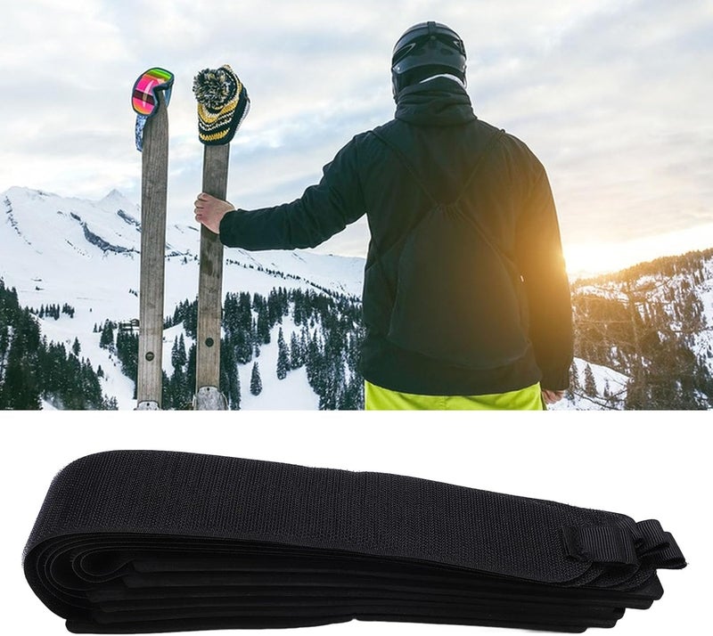 Kikumi NOENN6 Pcs Ski Strap Fasteners Adjustable Nylon Cotton Ski Wraps Ties for Carrying - Image 3