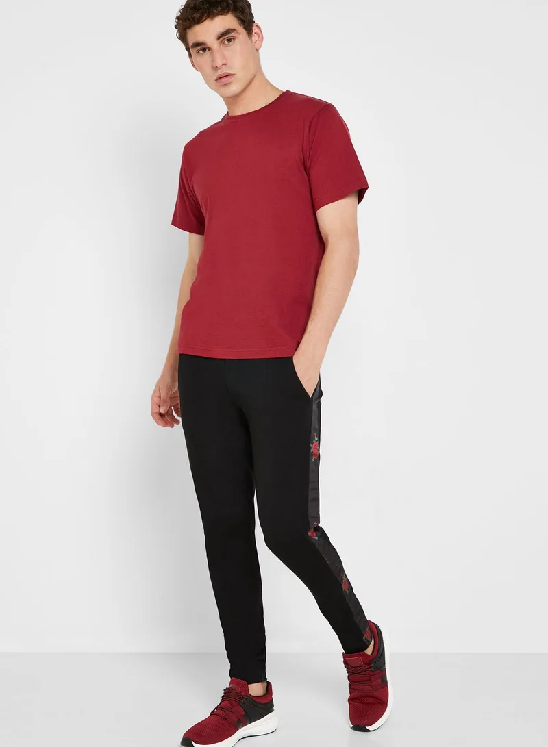 Seventy Five Rose Print Joggers