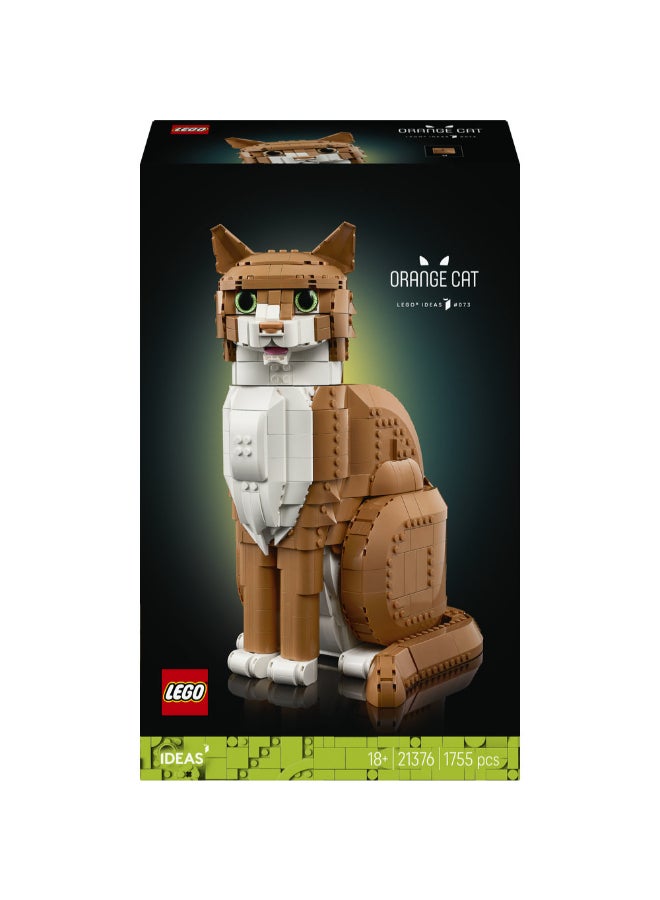 LEGO Ideas Orange Cat, Animal Figure Building Set 21376 (Age 18+, 1755 Pieces) - Image 4