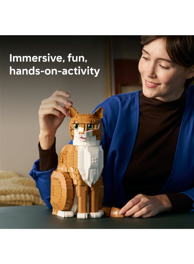 LEGO Ideas Orange Cat, Animal Figure Building Set 21376 (Age 18+, 1755 Pieces) - Image 5