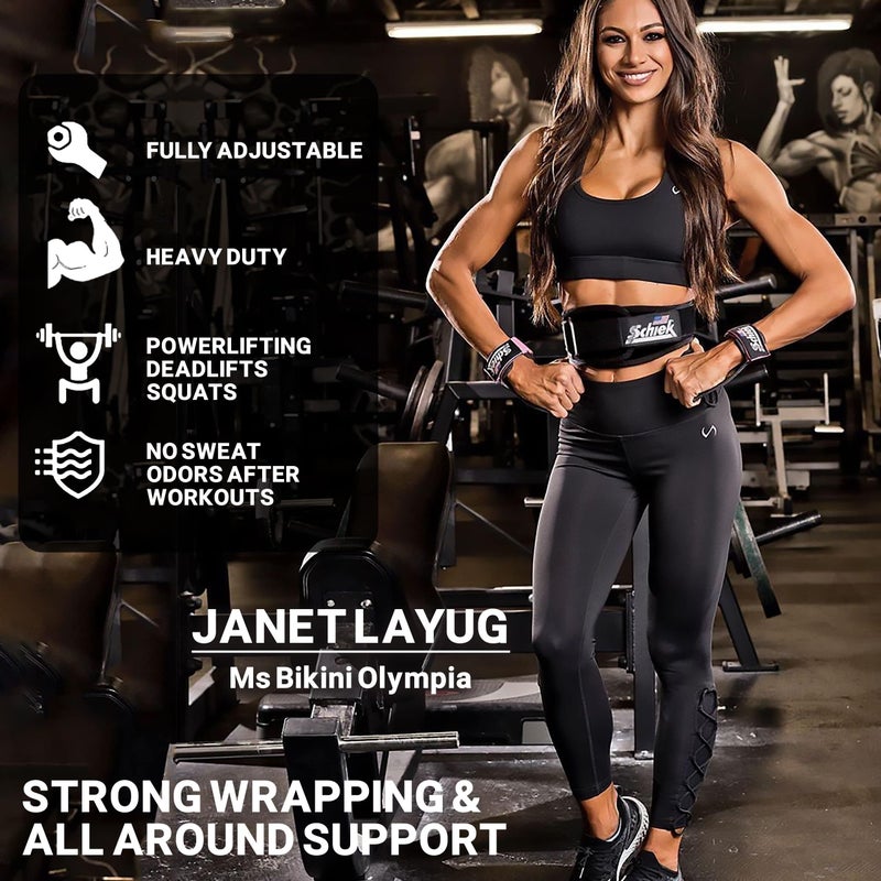 Schiek Sports Model 2004 Nylon 4 3/4" Weight Lifting Belt - Small - Black - Image 3