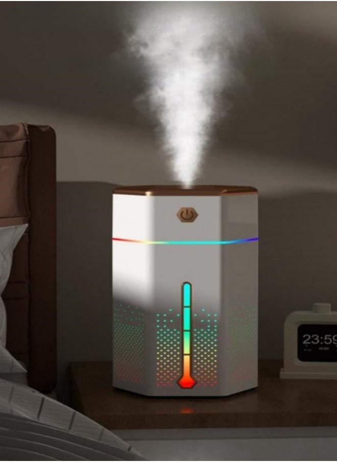 MIXDE Cool Mist Humidifier, 1L Mini Humidifiers with 7 Color Night Lights, Auto Shut-Off Air Vaporizer  - Image 2