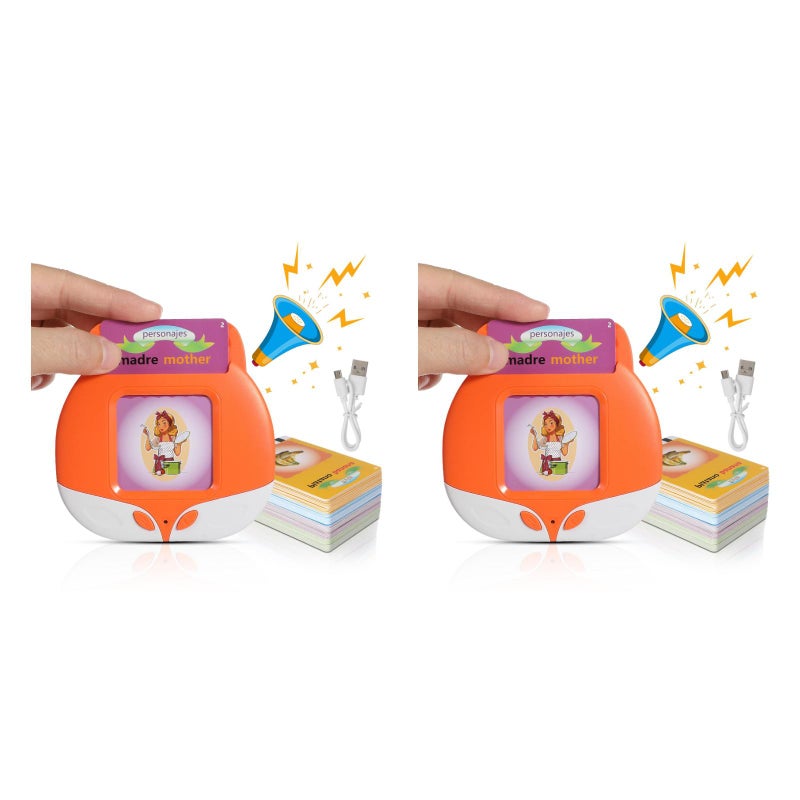 🧸 بطاقات تعليمية ناطقة لتعزيز اللغة وتحفيز السمع بألوان متنوعة - Image 1