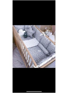 Generic Cotton Nursery Baby Bed Bumper Set Inner Cot Protector, 7 Pieces  - Image 2