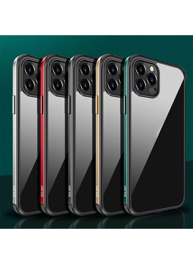 SULADA Case For iPhone 12 mini Aviation Aluminum Frame Nano Glass TPU Case - Image 2