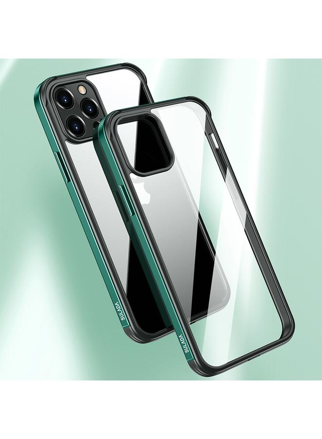 SULADA Case For iPhone 12 mini Aviation Aluminum Frame Nano Glass TPU Case - Image 4