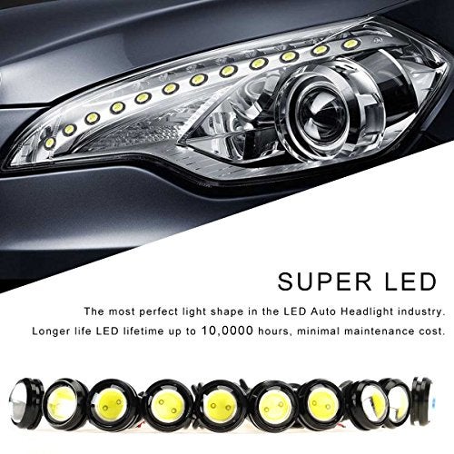 Kawell Universal 6 Pack High Power White 9W Led Eagle Eye Bumper DRL Fog Light Motorcycle Light Daytime Running Tail Backup Light Car Motor Clearance Marker Lights - Image 5