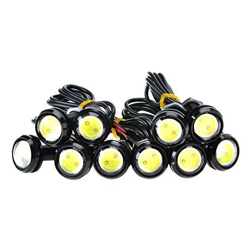 Kawell Universal 6 Pack High Power White 9W Led Eagle Eye Bumper DRL Fog Light Motorcycle Light Daytime Running Tail Backup Light Car Motor Clearance Marker Lights - Image 1