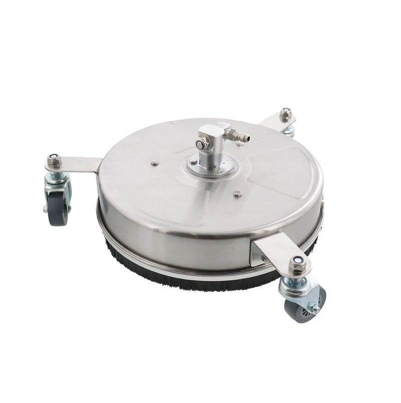 Erie Tools 12" Stainless Steel Surface Cleaner with Wheels for Hot Cold Water Pressure Washer 4000 PSI 8 GPM No Wand - Image 1