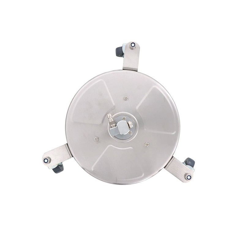 Erie Tools 12" Stainless Steel Surface Cleaner with Wheels for Hot Cold Water Pressure Washer 4000 PSI 8 GPM No Wand - Image 3