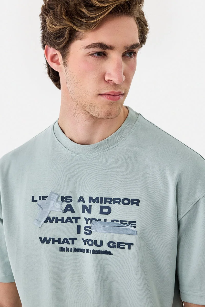 سنيتش Graphic Oversized T-Shirt