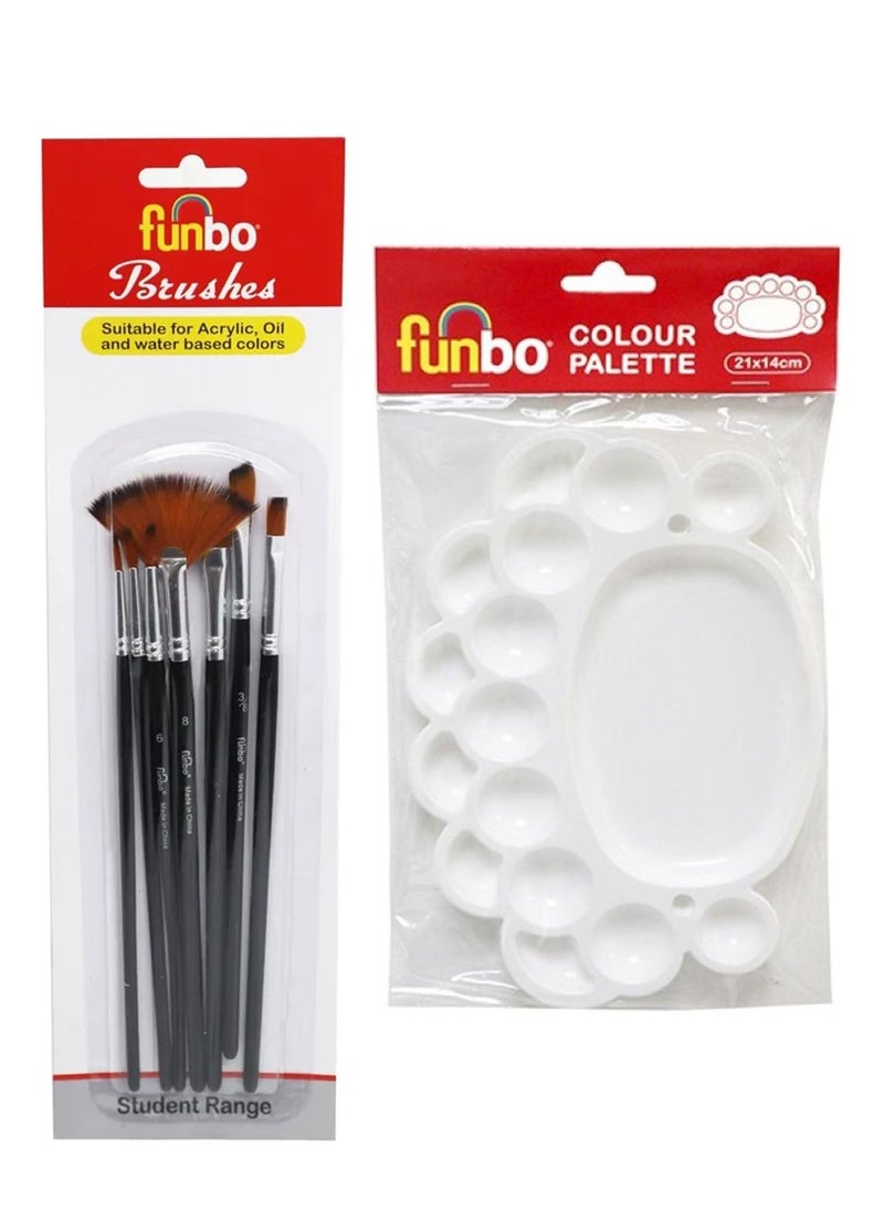 Funbo - Gouache Painting Set With A4 Sketch Pad - Image 1