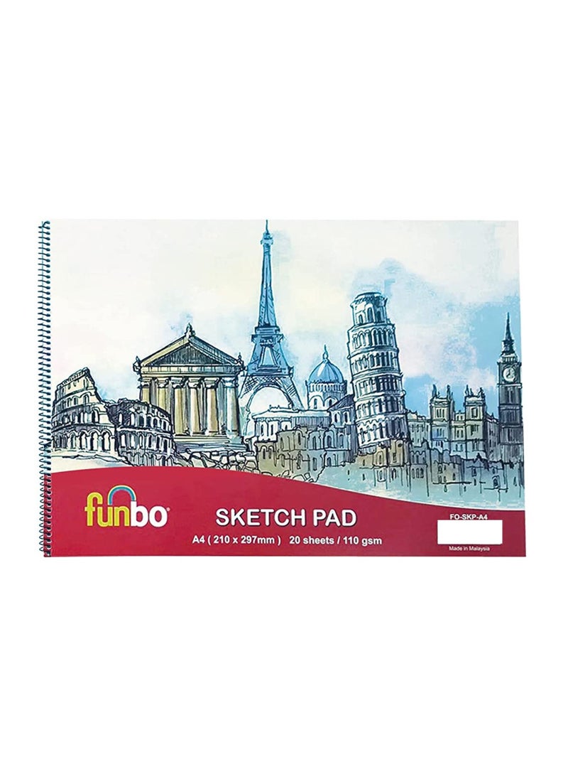 Funbo - Gouache Painting Set With A4 Sketch Pad - Image 1