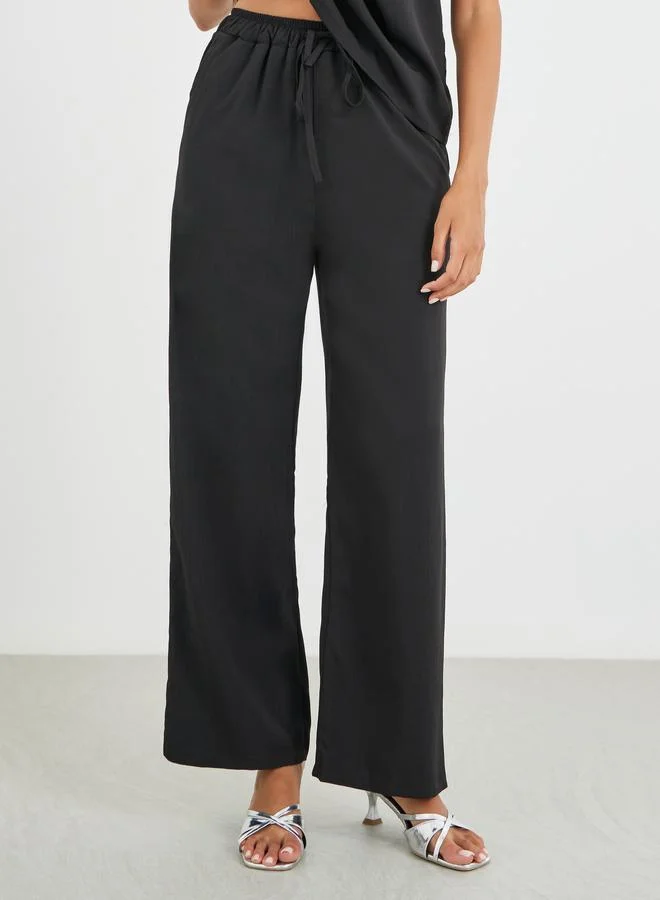 Take Two Take Two Sequined Neckline Top and Pants Co-Ords