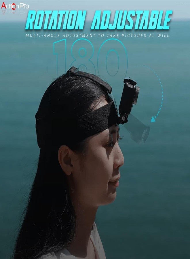 Action Pro Head Strap Mount and Screw Compatible with GoPro-13/12/11/10/9/8/7/6/5/4/3+/3/SJCAM/Xiaomi/YI/Eken Action Camera - Image 3