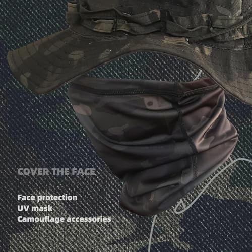 XY3545HS Camo Neck Gaiter Face Mask Ski Scarf for Men&Women UV Protection Windproof for Fishing Hunting Cycling - Image 3