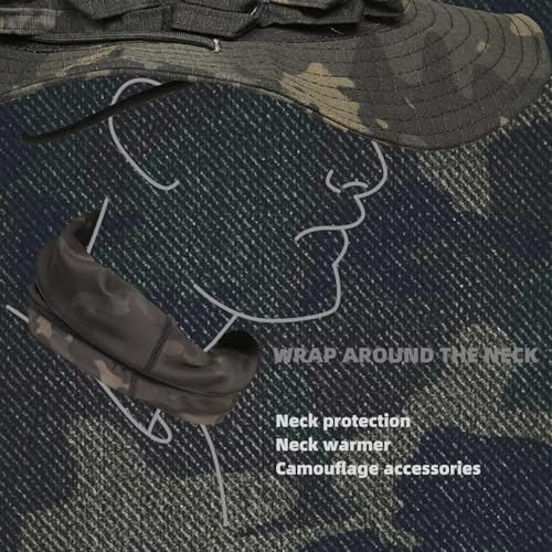 XY3545HS Camo Neck Gaiter Face Mask Ski Scarf for Men&Women UV Protection Windproof for Fishing Hunting Cycling - Image 2