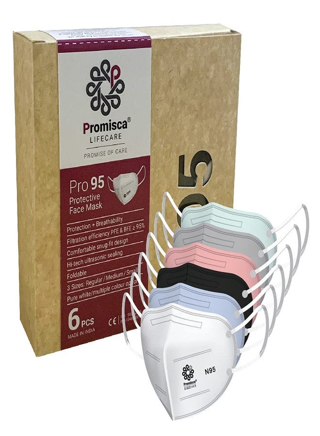 Promisca N95 face mask for Men, Women and Kids in Multiple Colours and 3 Sizes, with Earloop and Headloop - Image 1