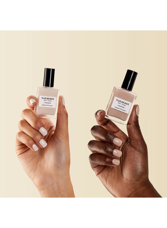 NAILBERRY L'Oxygéné Oxygenated Nail Lacquer | Au naturel, 15 ml | Polish for a Healthier Manicure & Long Lasting Colour | 12-Free, Vegan, Halal, Cruelty & Gluten Free - Image 2