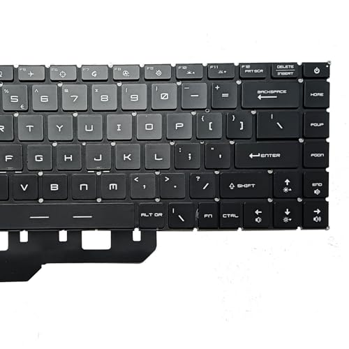 SUNMALL RGB Backlit Replacement Keyboard Compatible with MSI GP66 Leopard 10UH 11UH 11UG 11UE GE66 11UG 11UE MS-1543 GS66 MS-16V1 MS-16V4 MS-1541 GF73 GL75 MS-17E7 Creator 15 A11UE - Image 5