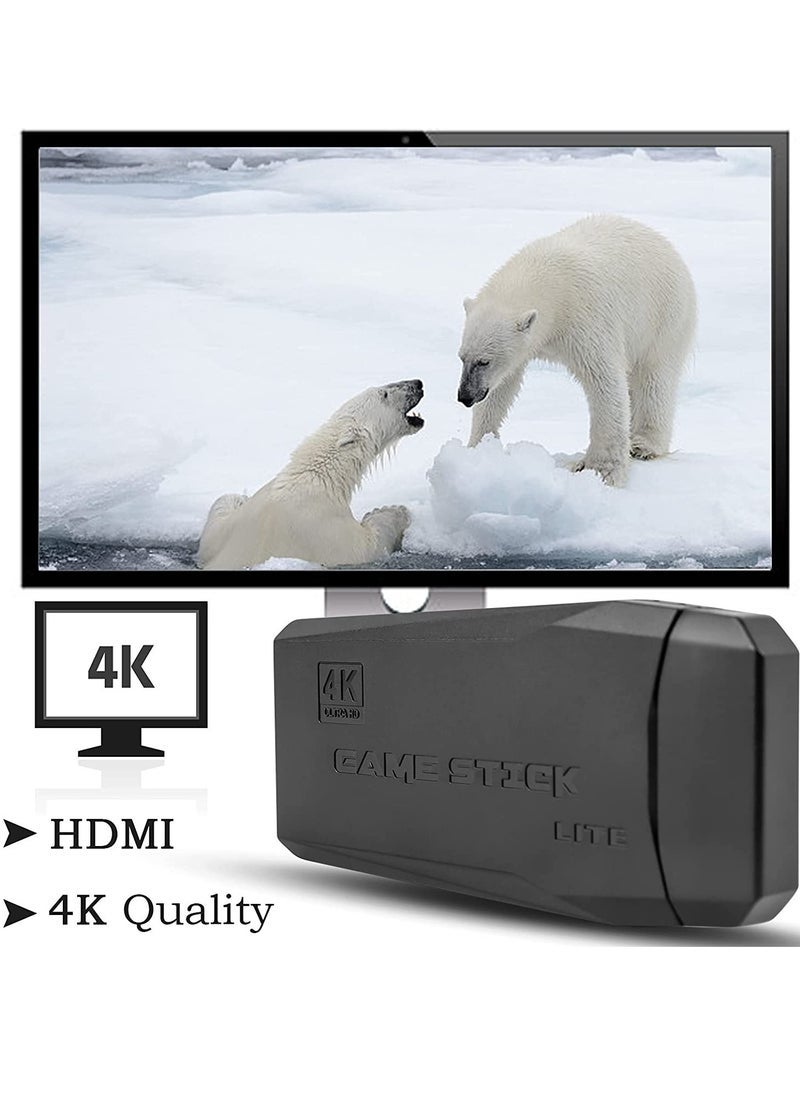 Gravity Wireless Retro Game Console, Plug and Play Video Game Stick Built in 10000+ Games,9 Classic Emulators, 4K High Definition HDMI Output for TV with Dual 2.4G Wireless Controllers - Image 4