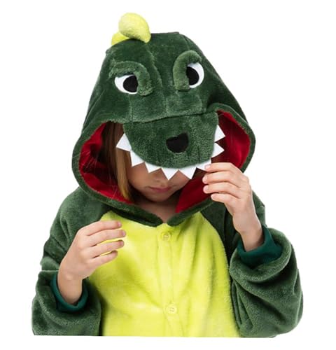 Seawhisper Dinosaur Costume for Kids Boys Girls Dino Onesie Suit Animal Jumpsuit Halloween - Image 2