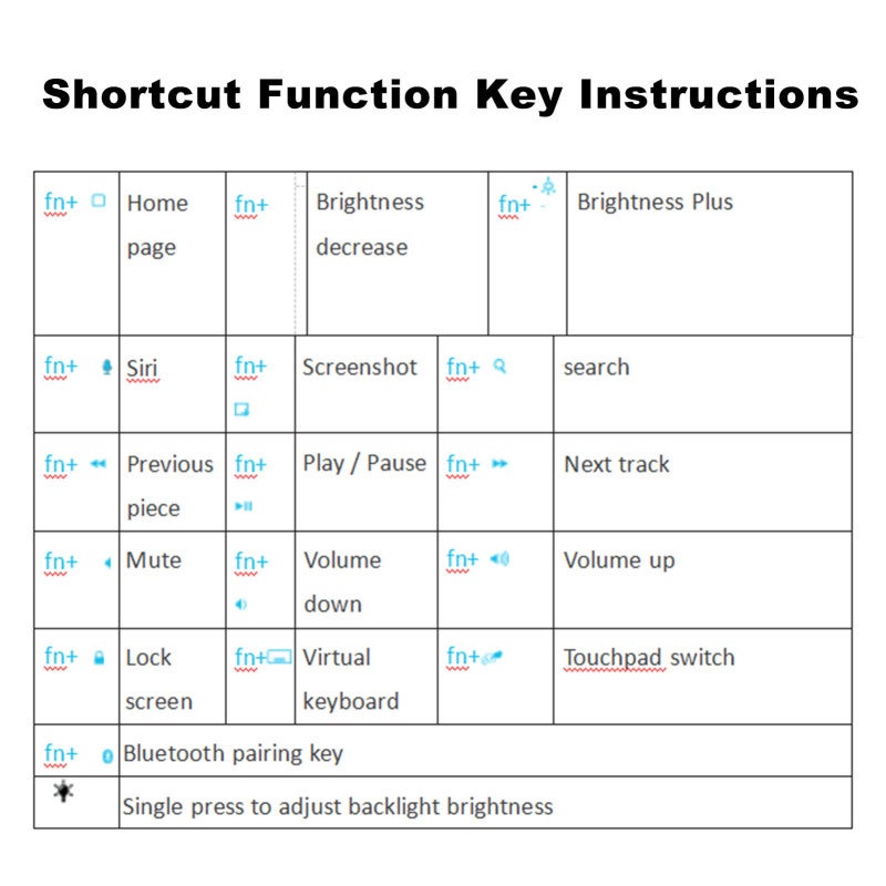 لوحة المفاتيح السحابية Magic Keyboard 10.9-11 بوصة: لوحة تتبع متعددة الوظائف - لوحة مفاتيح لاسلكية بلوتوث ذات تصميم معلق متطابق لاستخدام مستخدمي أيباد برو في البيئات المنخفضة الإضاءة واليومية - Image 3