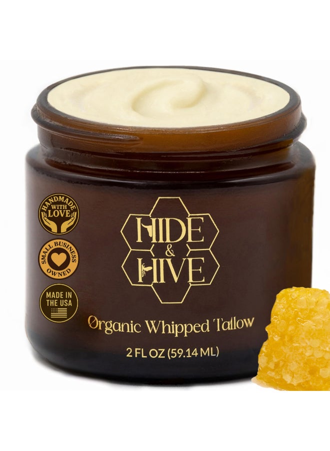 HIDE & HIVE HIDE HIVE Whipped Tallow Balm GrassFed Moisture for Face Body Hands Organic Beef Tallow for Skin with Royal Jelly Propolis Clean NonGreasy Balm for Dry Sensitive Skin - Image 2