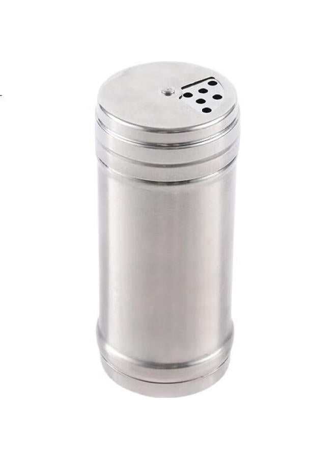 Extreme Space Jidu Kongjian Stainless Steel Barbecue Seasoning Container, Spice Shaker Bottle, Pepper Powder Seasoning Box, Spice Bottle, Cumin Bottle, Commercial And Home Use Condiment Container, Salt Shaker, Extended Large Rotating Model - Image 1