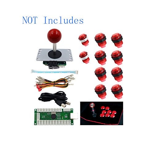 SJ@JX SJJX Zero Delay USB Encoder LED Joystick Kit Arcade DIY Controller For PC Retropie Raspberry Pi MAME - Image 5