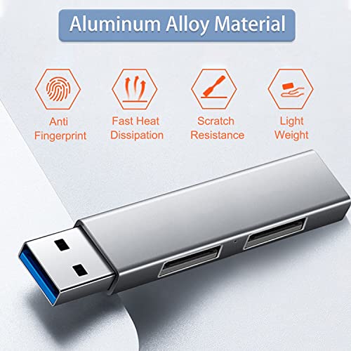 vienon USB 3.0 Hub, VIENON Aluminium 3-Port USB Hub USB Splitter USB Expander for Laptop, Xbox, Flash Drive, HDD, Console, Printer, Camera,Keyborad, Mouse - Image 2