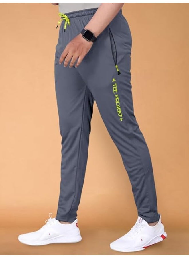 متجر Pinkmint: بنطال رياضي سادة للرجال (Polycotton) بخصر مطاطي - مناسب للركض، الصالة الرياضية، اليوغا، الرياضة والاستخدام اليومي - مقاس XL - Image 3
