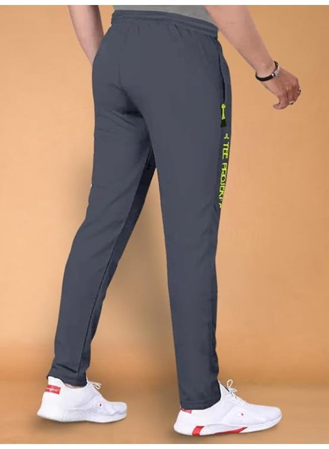 متجر Pinkmint: بنطال رياضي سادة للرجال (Polycotton) بخصر مطاطي - مناسب للركض، الصالة الرياضية، اليوغا، الرياضة والاستخدام اليومي - مقاس XL - Image 2