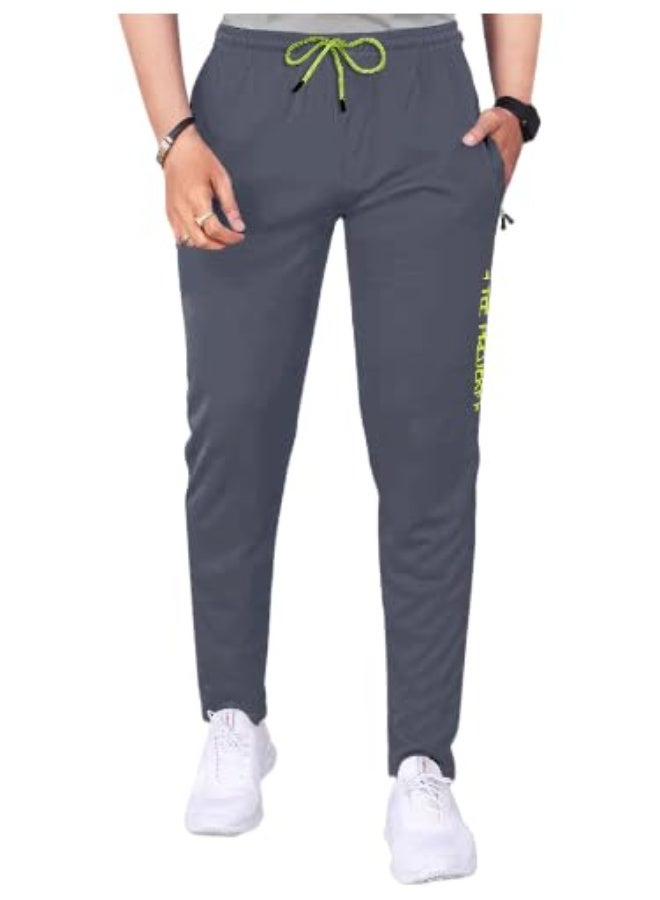 متجر Pinkmint: بنطال رياضي سادة للرجال (Polycotton) بخصر مطاطي - مناسب للركض، الصالة الرياضية، اليوغا، الرياضة والاستخدام اليومي - مقاس XL - Image 1