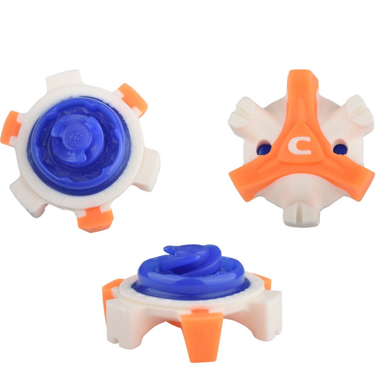 Generic Golf Shoes Cleats Rotatable Quick Release Spikes Orange Bluetooth