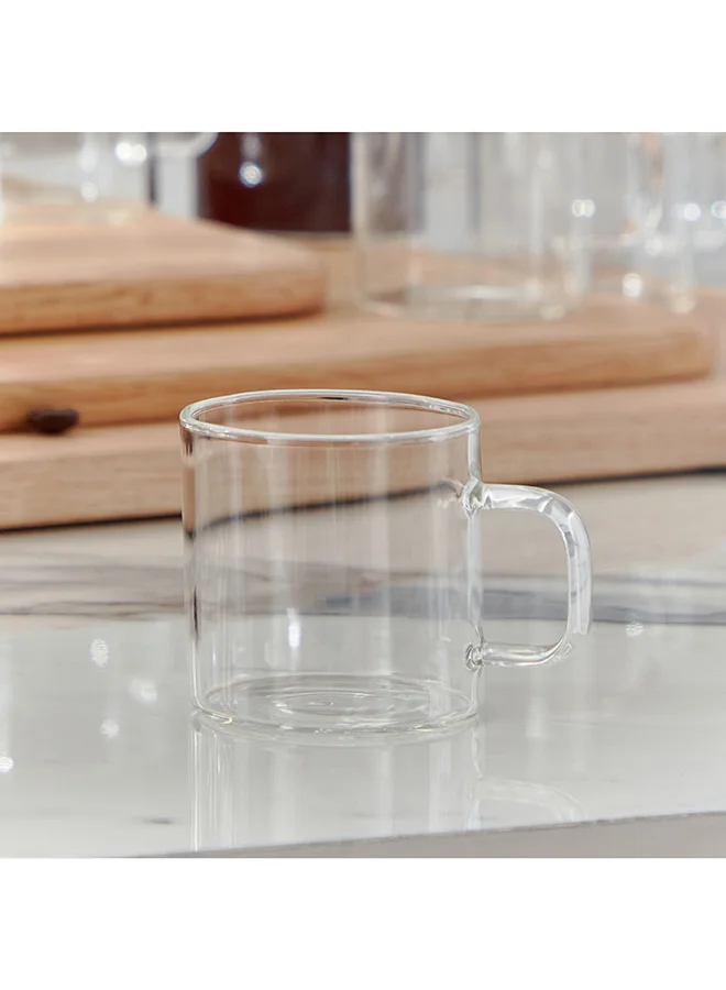 Home Box Sip Savor 6-Piece Glass Mug Set 8x5.5x5.5 cm