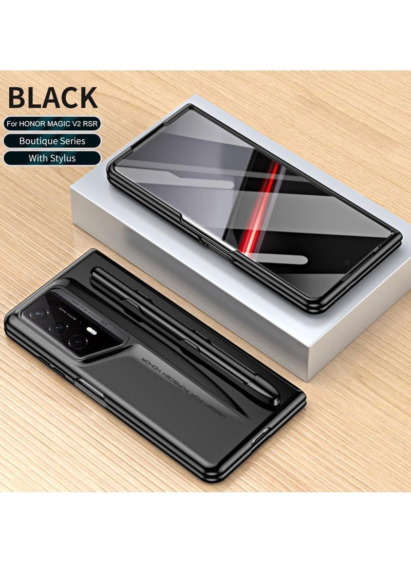 General - Phone Case Compatible with Honor Magic V2 RSR With Screen Protector Anti-Fingerprints Fold Cover With Pen Slot and Pen For Magic V2 RSR - Image 1