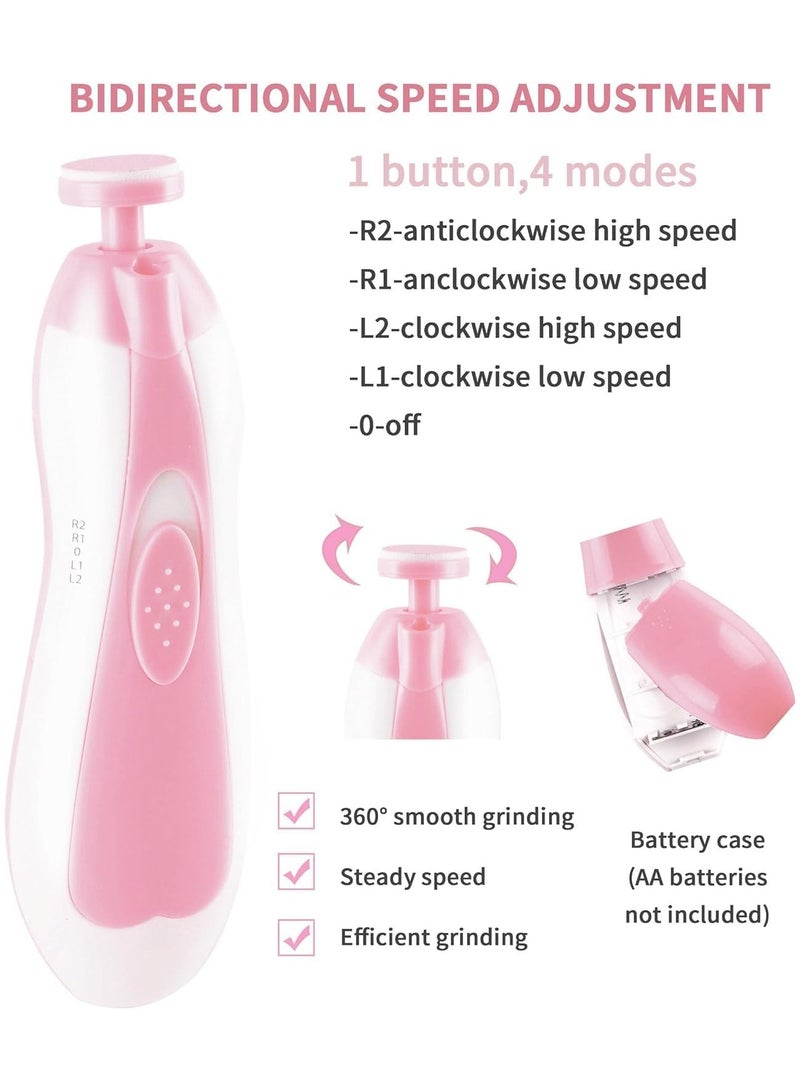 Baby Nail Trimmer Electric,Nail Clippers File for Baby No Sharp Claws Hurt, 6 in 1 with Light Safety Cutter for Newborn Infant Toddler Kids Toes and Fingernails Care - Image 4