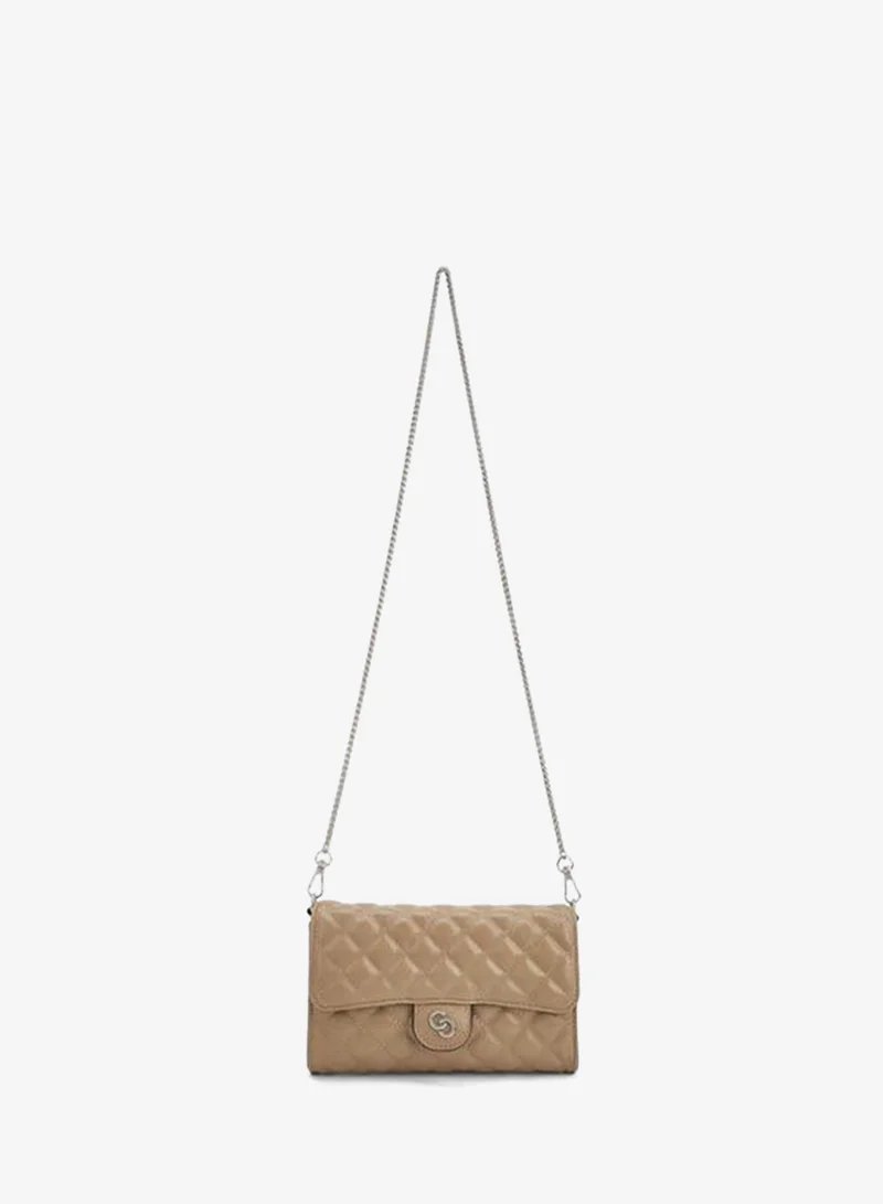 سيليست Quilted Crossbody Bag With Chain Strap