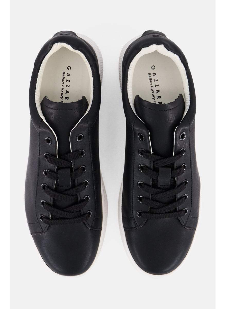 Gazzarrini Men Lace Up Casual Shoes, Black  - Image 4