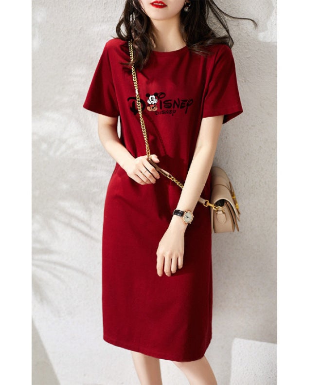 Yailla Summer Loose Tshirt Dress