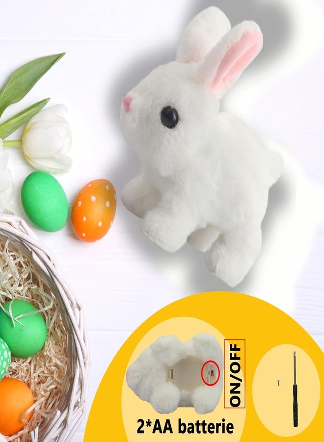 RONFILD Hopping Walking Bunny Toy with Sounds, Jumping Rabbit Wiggling Ears, Twitching Mouth and Nose, Educational Interactive Bunny Rabbit Toy for Baby Kids (Rabbit Toy) - Image 4