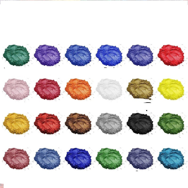 KEDIA Mica Powder24 Colors Resin Pigment Mica Powder for Epoxy Resin Bath Bomb and Slime 5gEach - Image 1