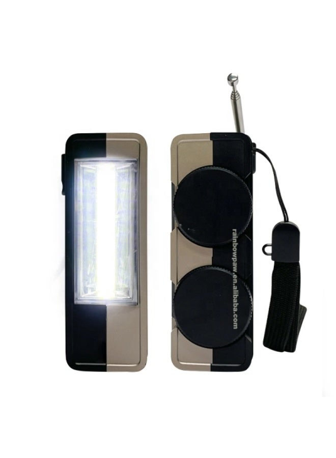 Ktf-1489 Solar Rechargeable RaKtf-1489 Solar Rechargeable Radio Speaker Bt Mini Portable Wireless Speaker Am Fm Sw 3 Bands Usb Tf Mp3 Player with Flashlight - Image 3