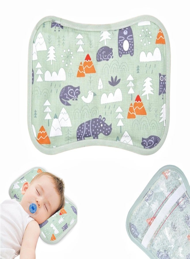 Oligitdi Baby Cooling Pillow with Gel Ice Beads, Cotton Cover, Breathable Summer Cooling Pad for Newborns, Toddlers, Nursing and Sleeping - Image 1