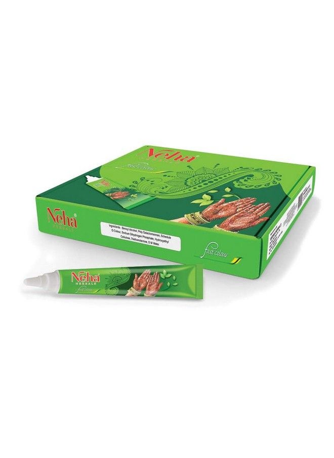 Neha Herbal أنبوب ألوان سريع (عبوة من 10 قطع) 25 جرامًا في كل أنبوب أحمر  - Image 2