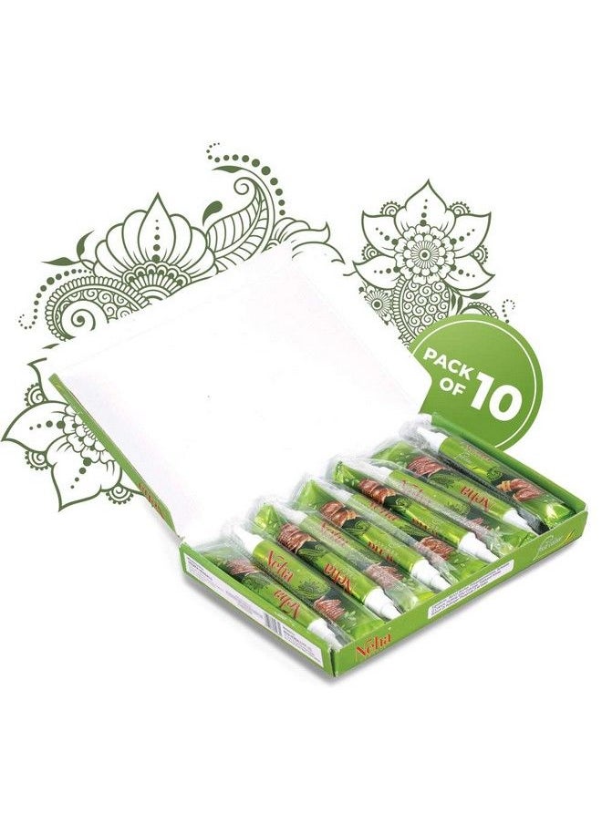 Neha Herbal أنبوب ألوان سريع (عبوة من 10 قطع) 25 جرامًا في كل أنبوب أحمر  - Image 3