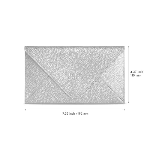 Otto Angelino Slim Genuine Leather Wallet Clutch - Multiple Slots Money, ID, Cards, Smartphone, RFID Blocking - Unisex - Image 5