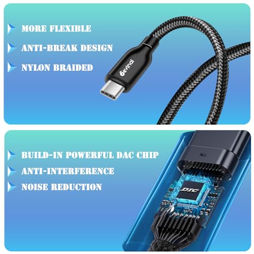 Devinal USB C to Dual XLR Audio Cable, Type C to XLR Male Output Stereo Cord - 10 FT Adapter for Amplifier, Speaker, Mixer Console, etc - Image 4